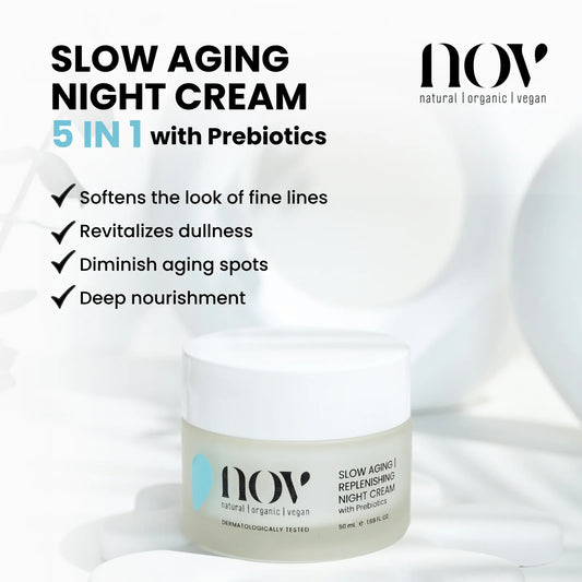 NOV - Slow Aging Night Cream 5in1 with Prebiotics